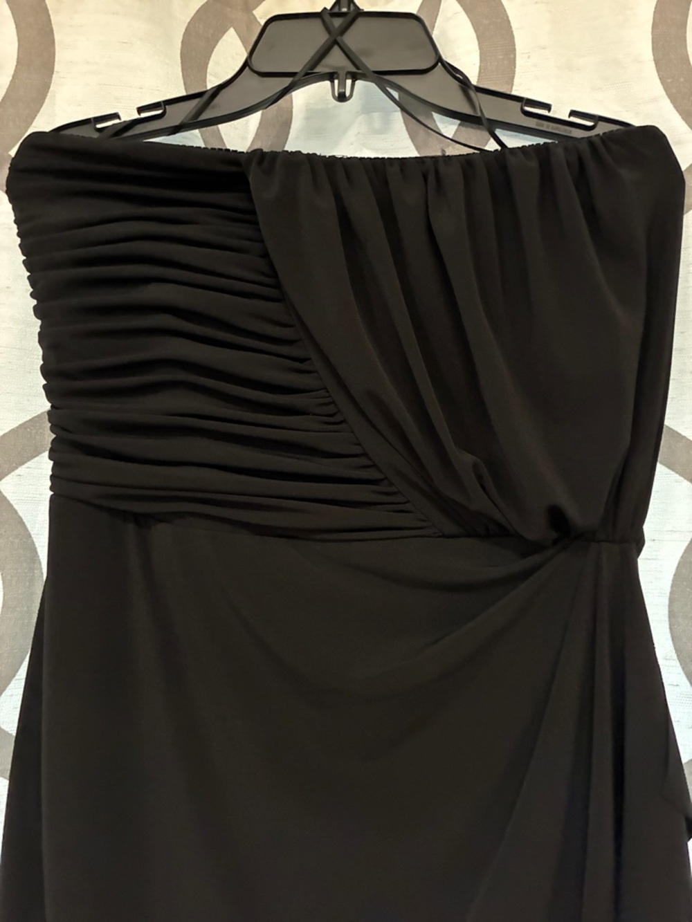 Rickis Small Woman’s Black Strapless Ruched Cocktail Dress prom grad - Picture 2 of 9